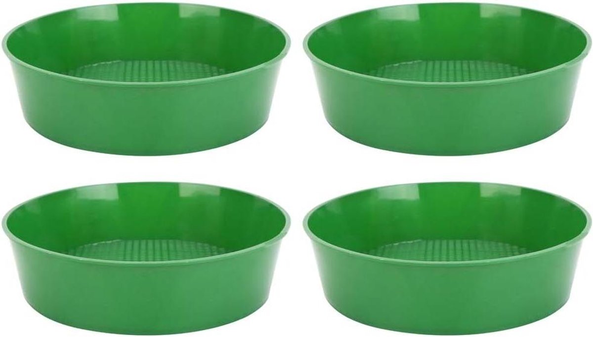 Kunststof Tuinzeef - Zeef Set - Grond Ziften - Uniform Gaas - 81 inch - Groen