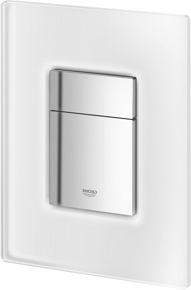 Bedieningsplaat Toilet - Cosmopolitan Plaat - Toilet Spoelen - Eenvoudige Inbouw - Standaard Maat - Zilver