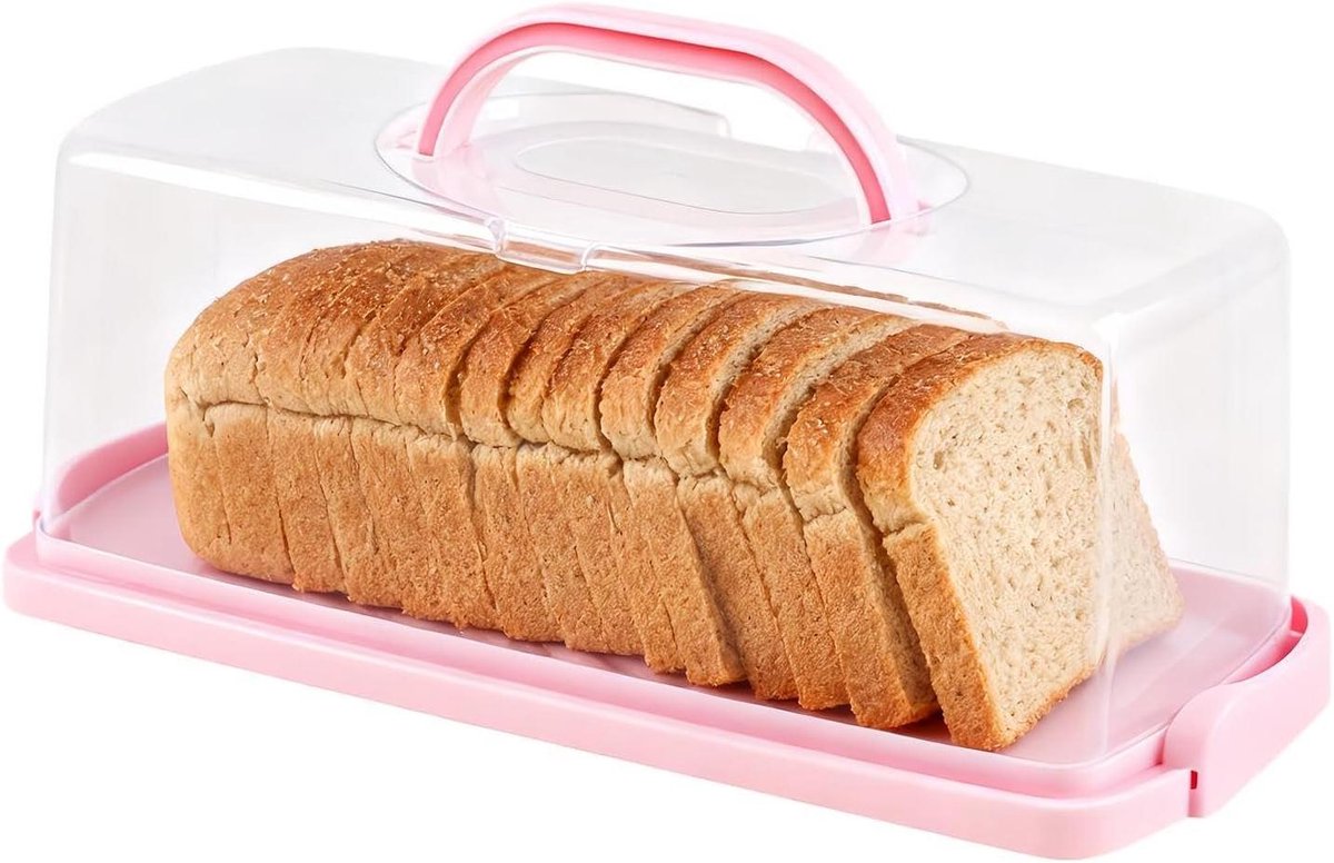 Broodtrommel Rechthoekig - Taartopslag Container - Brood Vers Houden - Vochtretentie Technologie - 403 x 19 x 173 cm - Wit