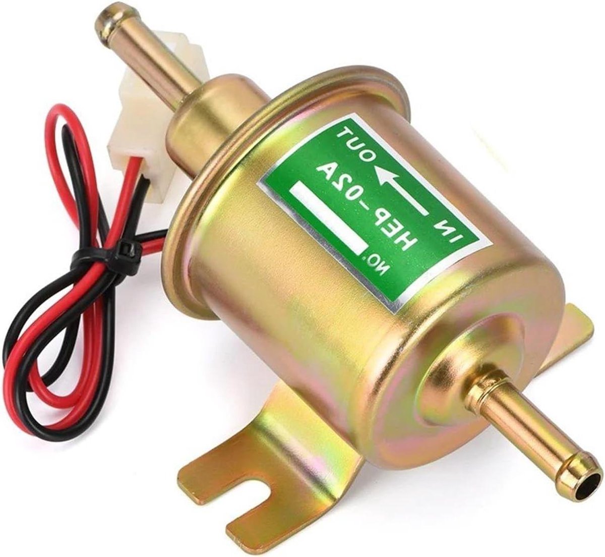 Elektrische Brandstofpomp - Brandstofpomp Auto - Brandstof Toevoeren - Zelfaanzuigend Ontwerp - 12V 24V - Goud