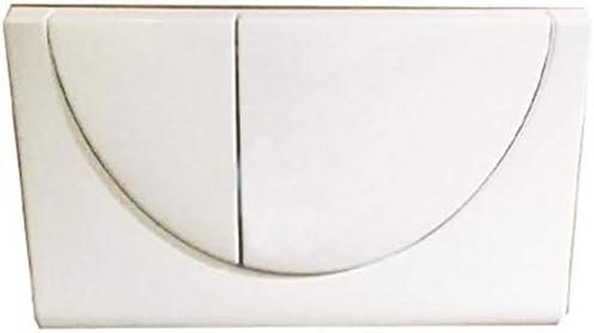 Bedieningsplaat - Spoelplaat Kit - Badkamer Installatie - Dubbele Spoel Functie - 340 x 180 mm - Manganese