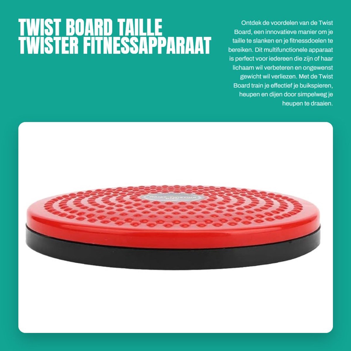 Dailygoods- Twist Board Slank en Verstevigt Taille - Multifunctionele Fitnessapparatuur - Balance Board - Indoor Sport - Eenvoudig te Gebruiken - Tailleschijf
