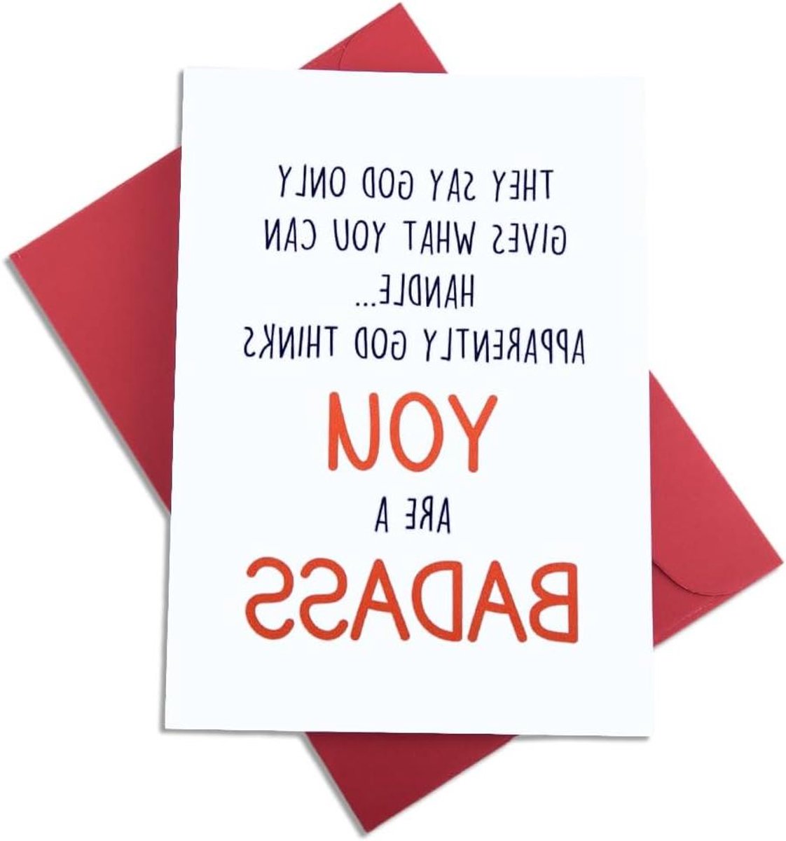 Grappige Kaart - Bemoedigende Kaart - Beterschap Wensen - Humoristische Tekst - 12.5x17.5cm - Niet gespecificeerd