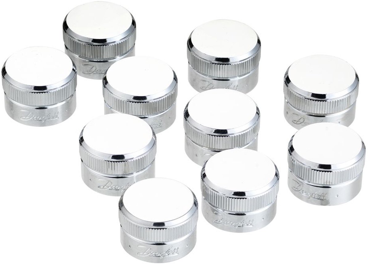 Danfoss Afdekkap voor RLV-K Chroom (Pak, 10 St), 003L0104