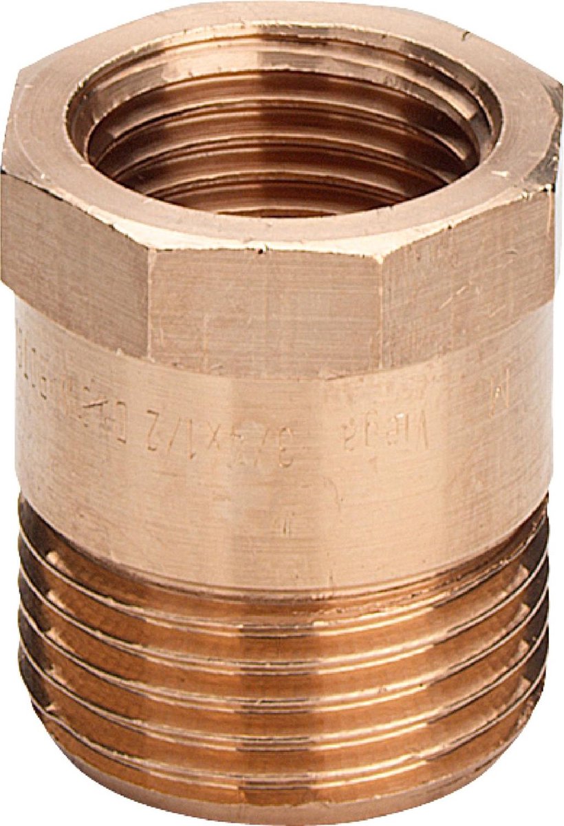 Viega Overgangsnippel, G 1, Rp 3/4 roodkoper of siliciumbrons Model 3244, 446741