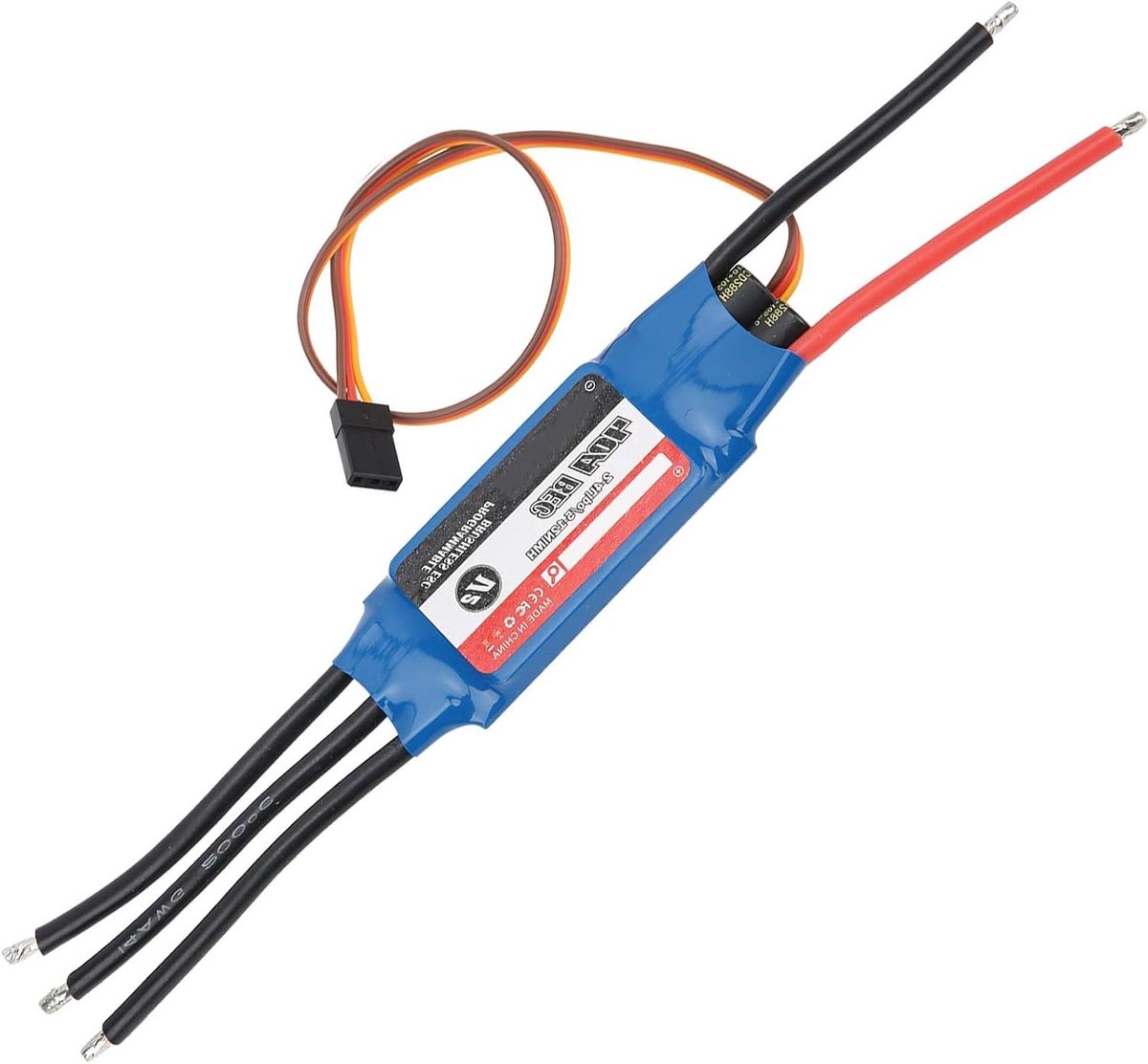 Borstelloze Snelheidsregelaar - Elektronische ESC - Vliegtuig Modelbouw - Veiligheidsbescherming - 40A - Blauw