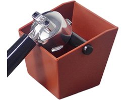 Koffie Klopbox - Afvalbak - Koffiedik Verwerken - Niet-slip Basis - 12 cm - Zwart Groen
