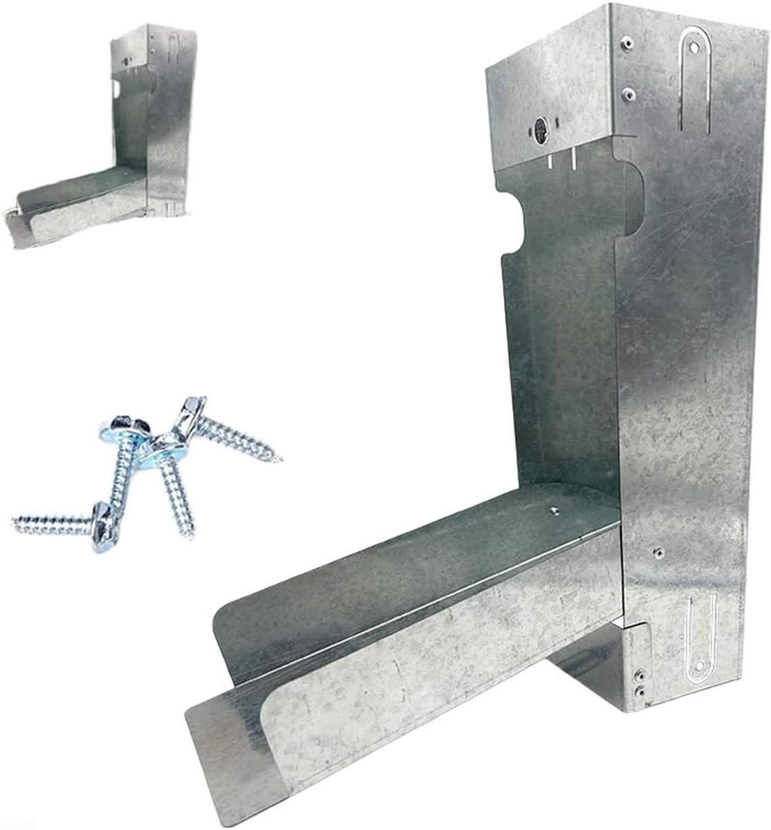 Regenwaterverzamelaar - Opvangbak Omleider - Water Besparen - Instelbare Doorstroom - 3x4 Inch Pijp - Zilver