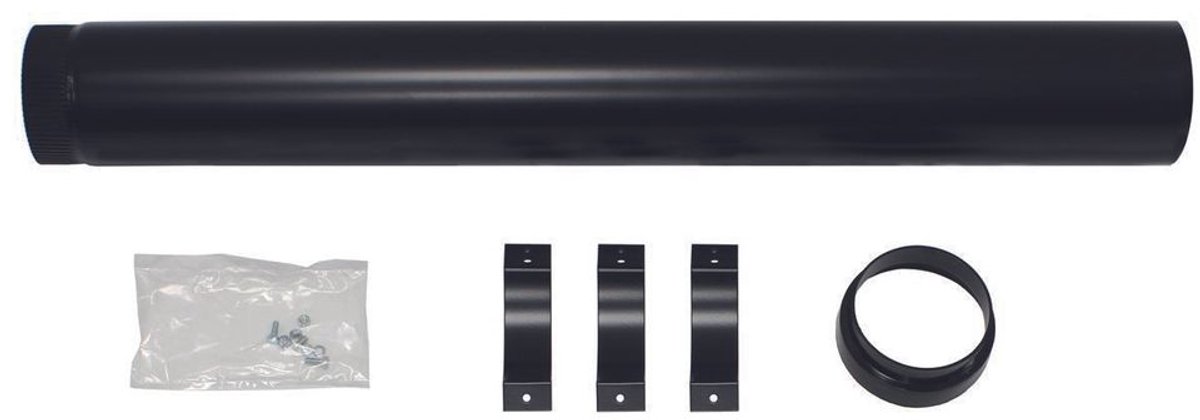 Vaillant Dakverlenging 1,0 m zwart, voor verticale dakdoorvoer, 303002