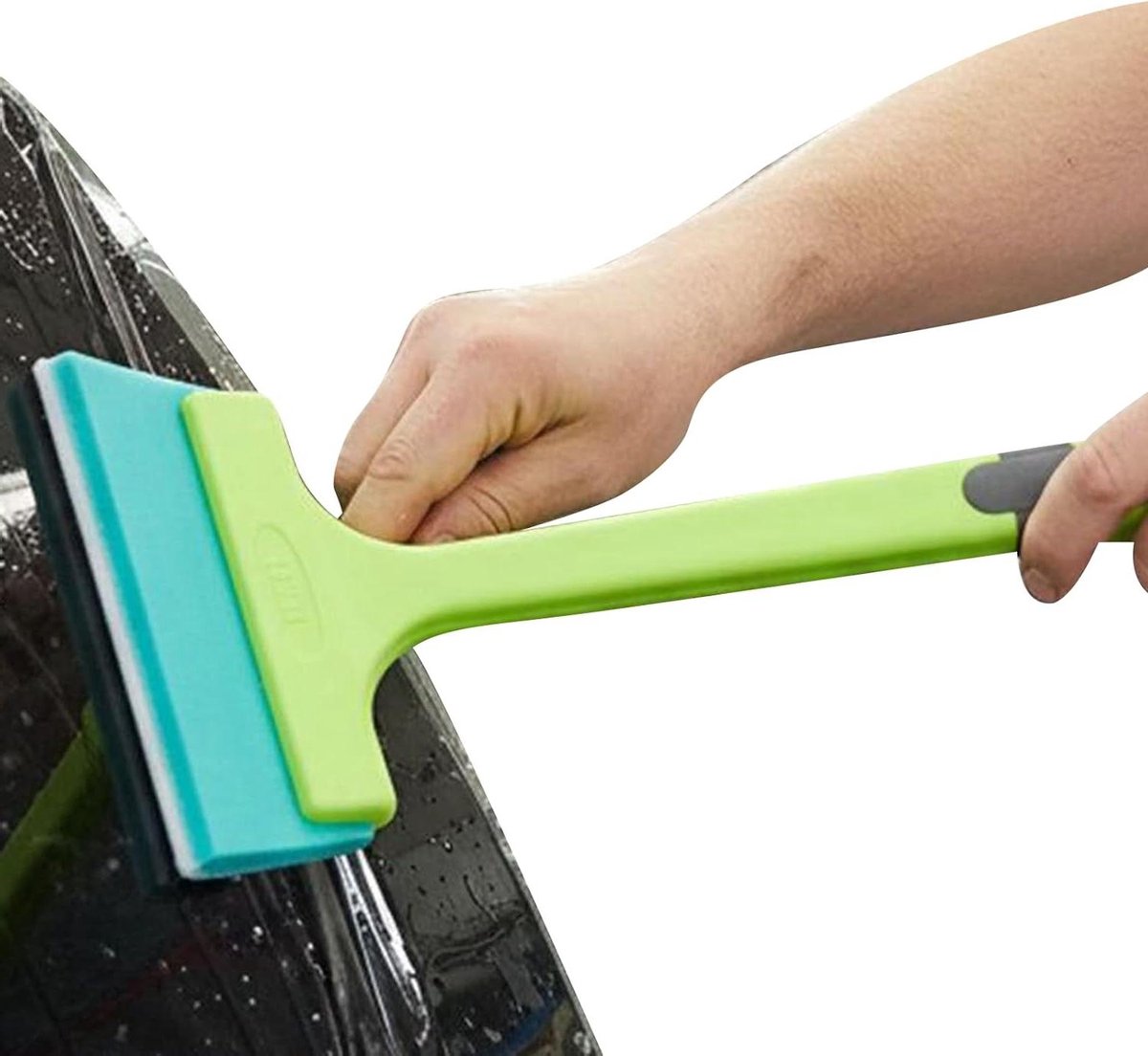 Zelfklevende foliewisser op, gladde accessoires met dubbele rand, trekker met lange steel voor raamfolie, voor installatie binnen en buiten, huis en voertuig