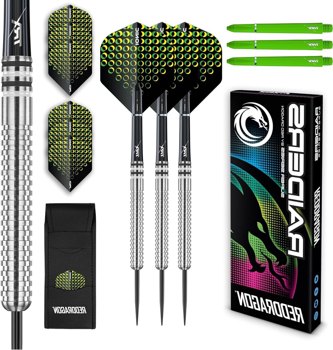 Tungsten Darts Set - Stalen Darts - Precisie Gooien - Professionele Kwaliteit - 23 Gram - Groen