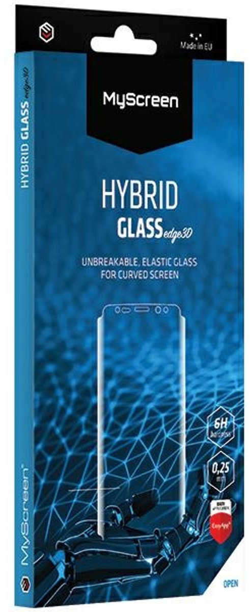 MyScreen Protector HybridGLASS Edge 3D - Screenprotector - iPhone Xs Max - Zwart