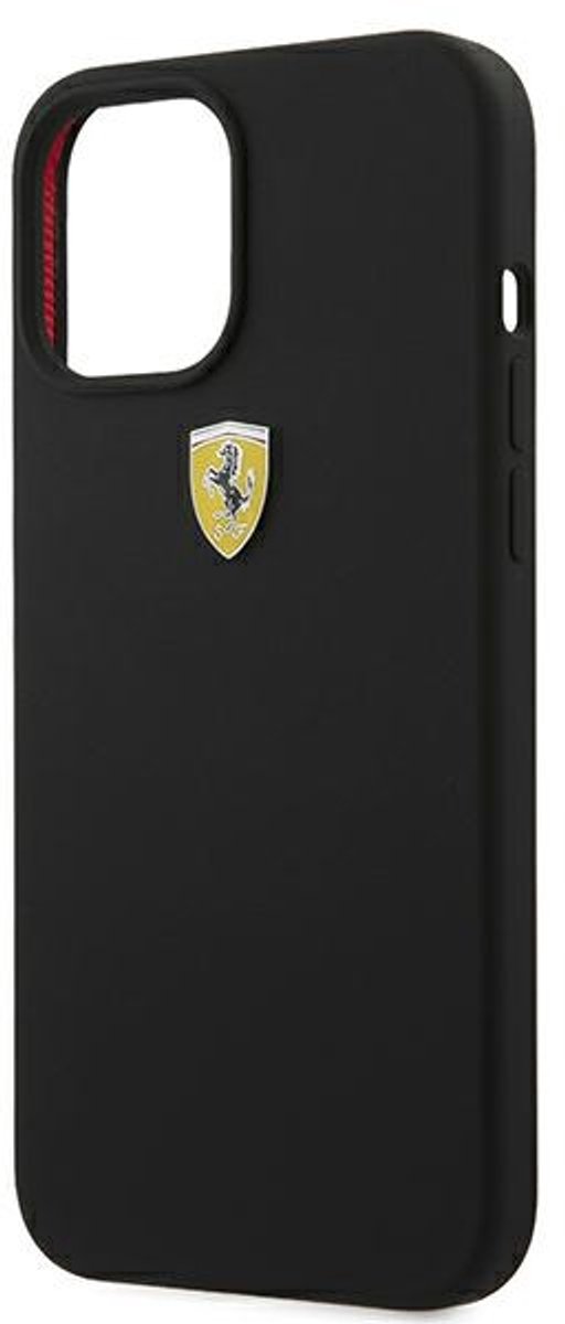 Ferrari - FESSIHCP12LBK - iPhone - 12 - Pro - Max - 6.7 - zwart/zwart - hardcase - On - Track - Siliconen van Merkloos — afbeelding 5