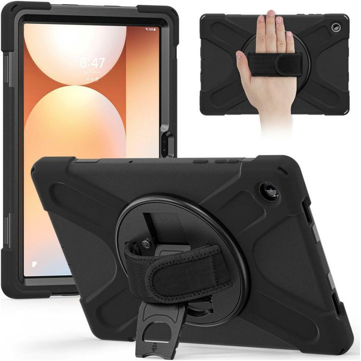 4smarts 541749 tabletbehuizing 22,1 cm (8.7") Hoes Zwart