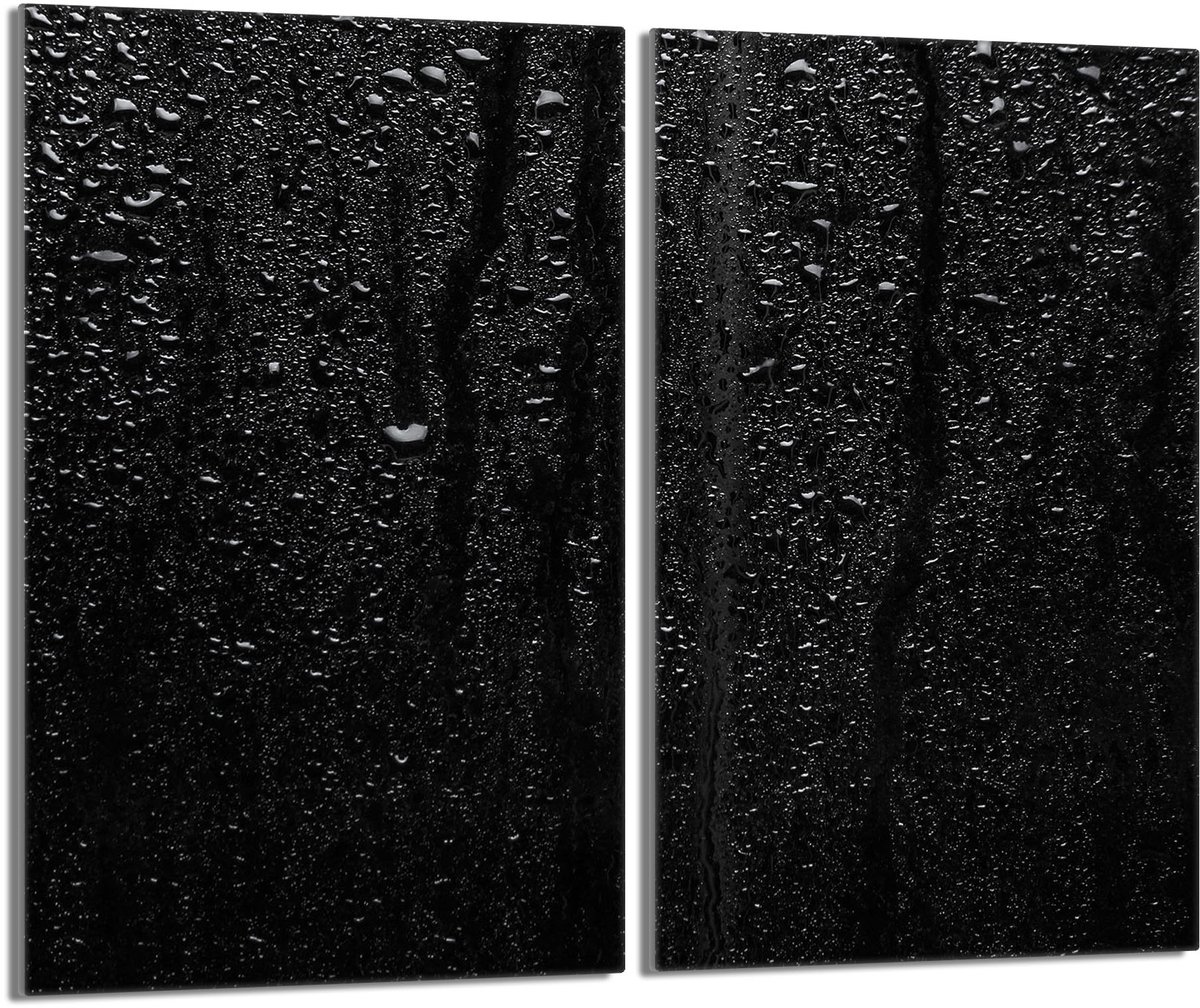 TMK ArtDeko - Beschermplaat - 2x30x52 - Zwart Glas - Multifuntioneel