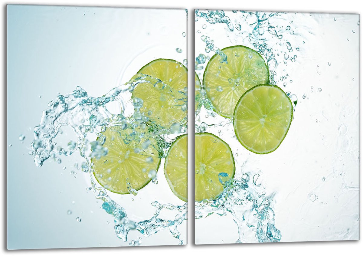 TMK ArtDeko - Limon Kalk Serie - Roestvrijstalen Beschermplaat - 40x52 cm - Voor Keukens