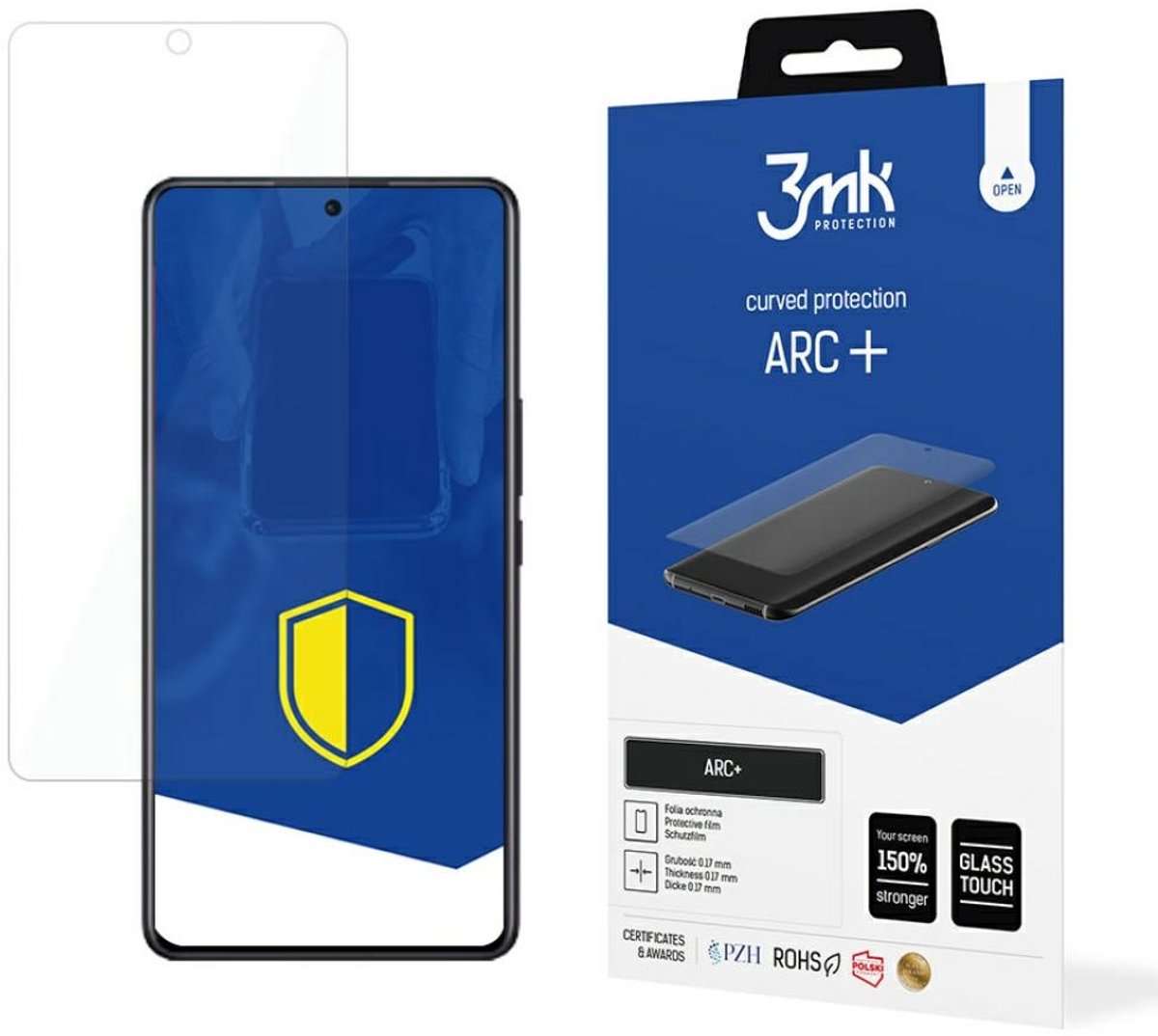 3MK ARC+ Serie - Beschermfolie - Xiaomi 12S Ultra - Volledig Scherm - Helder