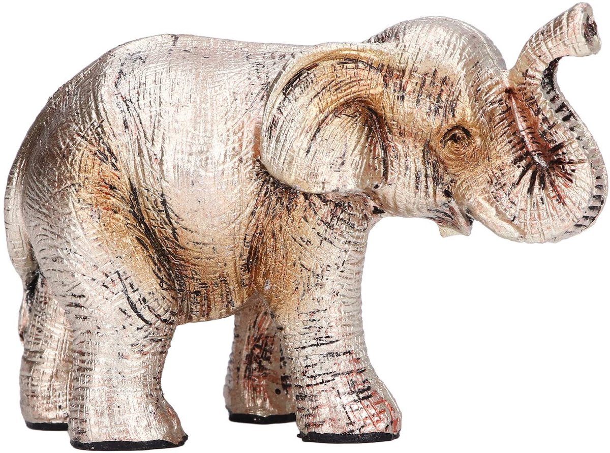 Allecto - Veel Geluk Olifant Beelden - Hars Olifant Beeldjes - Feng Shui Decoratie - Plank Tafel Decor - Slurf Omhoog of Omlaag - Perfect voor Thuis