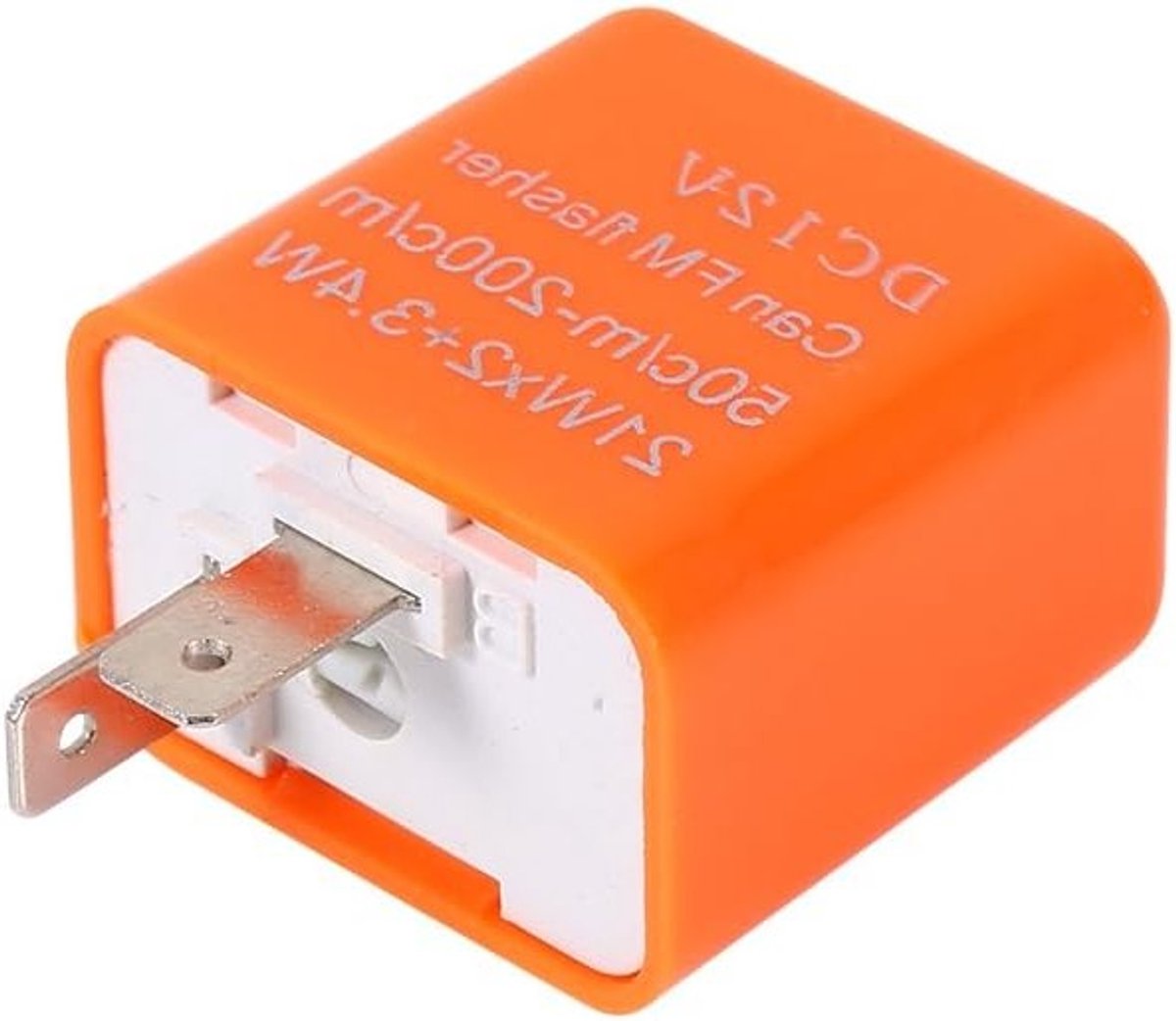 Motorfiets Knipperlicht 2-Pin Snelheidsinstelbare LED Flitsrelais 12V Zwart voor Snelle Hyper Flits (Oranje) - Perfect voor Motoren, Verlichting en Veiligheid