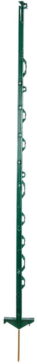 Kunststof paalranger - Weidehek paal - Weide afrasteren - Dubbele trede - 138 cm - Groen