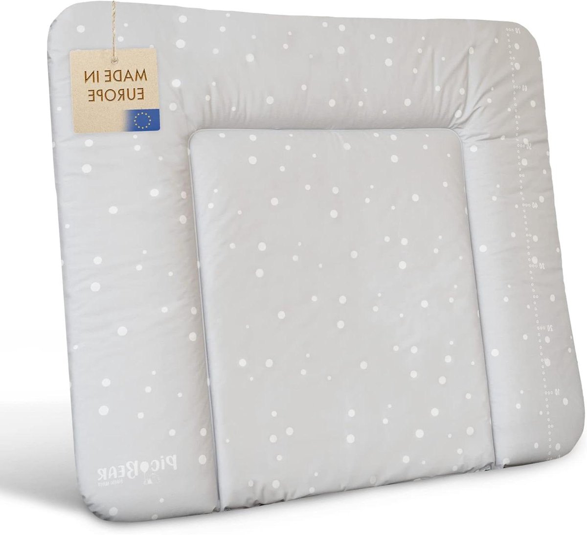 Baby Verschoonmat - Commode kussen - Baby verzorgen - Oeko-Tex Gecertificeerd - 85 x 72 cm - Lichtgrijs
