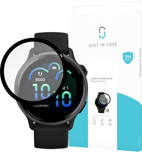 Protection d'écran Just in Case compatible avec Garmin Vivoactive 6 - 2 pièces