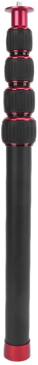 Allecto - Camera Monopod-verlengstang - Aluminiumlegering - Verstelbare hoogte - 5 verlengpijpen - 5 Kg Draagvermogen - Geschikt voor Statief en Mo...