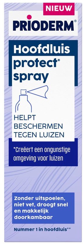 Prioderm Protect* Spray - Helpt beschermen tegen hoofdluizen - UItspoelen niet nodig - Geschikt vanaf 3 jaar - 100 ml