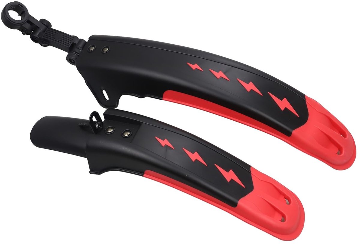 Allecto - Fietsmudguards - Universele Spatborden - Volledige Bedekking - Zwart - Geschikt voor MTB en Racefietsen - 24-29 Inch