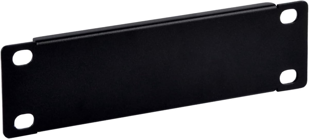 Rack Mount Paneel - Serverkast Paneel - Stof Vrij Houden - 1U Hoogte - 7 inch Breed - Zwart