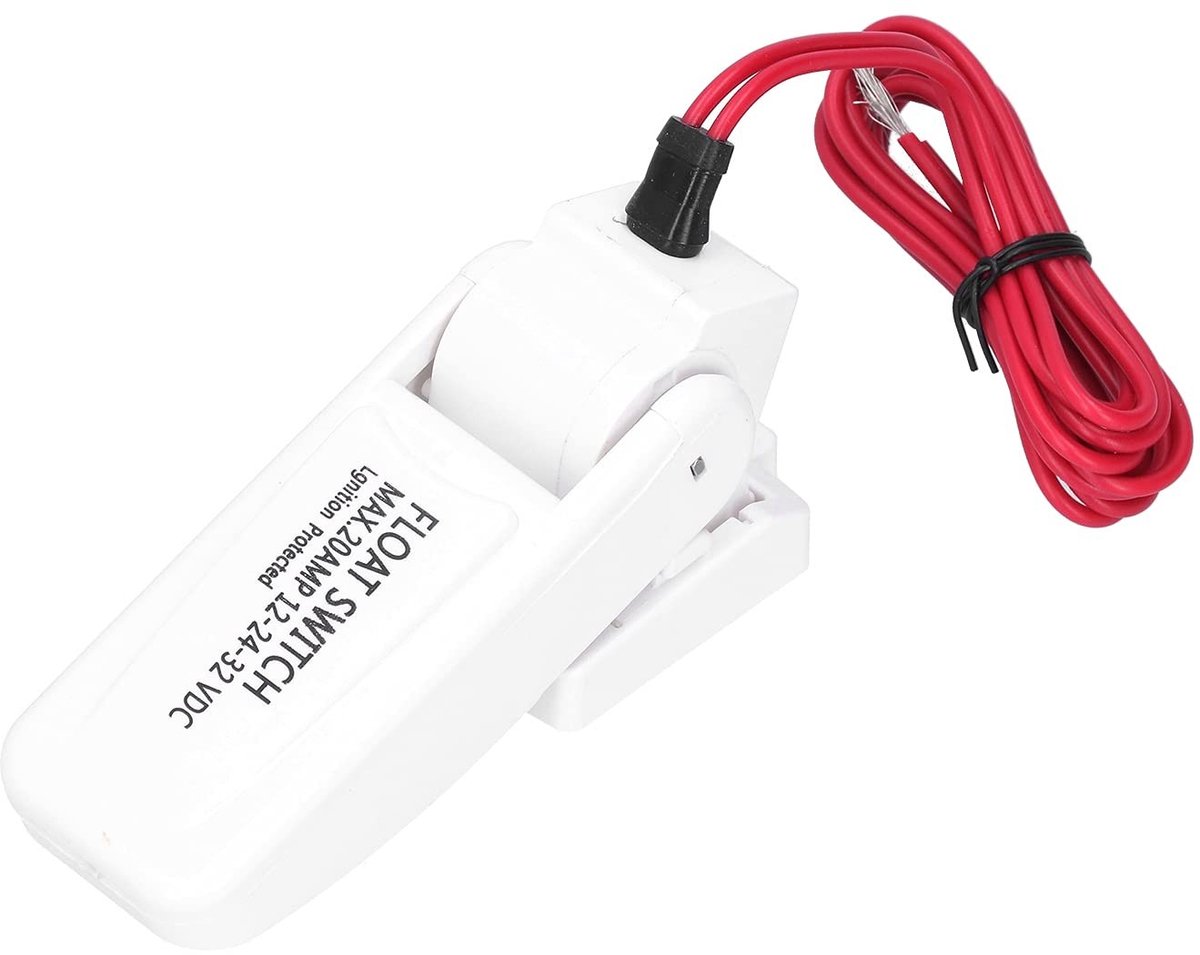 Allecto - Automatische Boot Lenspomp - Vlotterschakelaar - Eenvoudige installatie - DC 12V/24V/32V - Energiezuinig - Betrouwbaar en efficiënt - Ges...