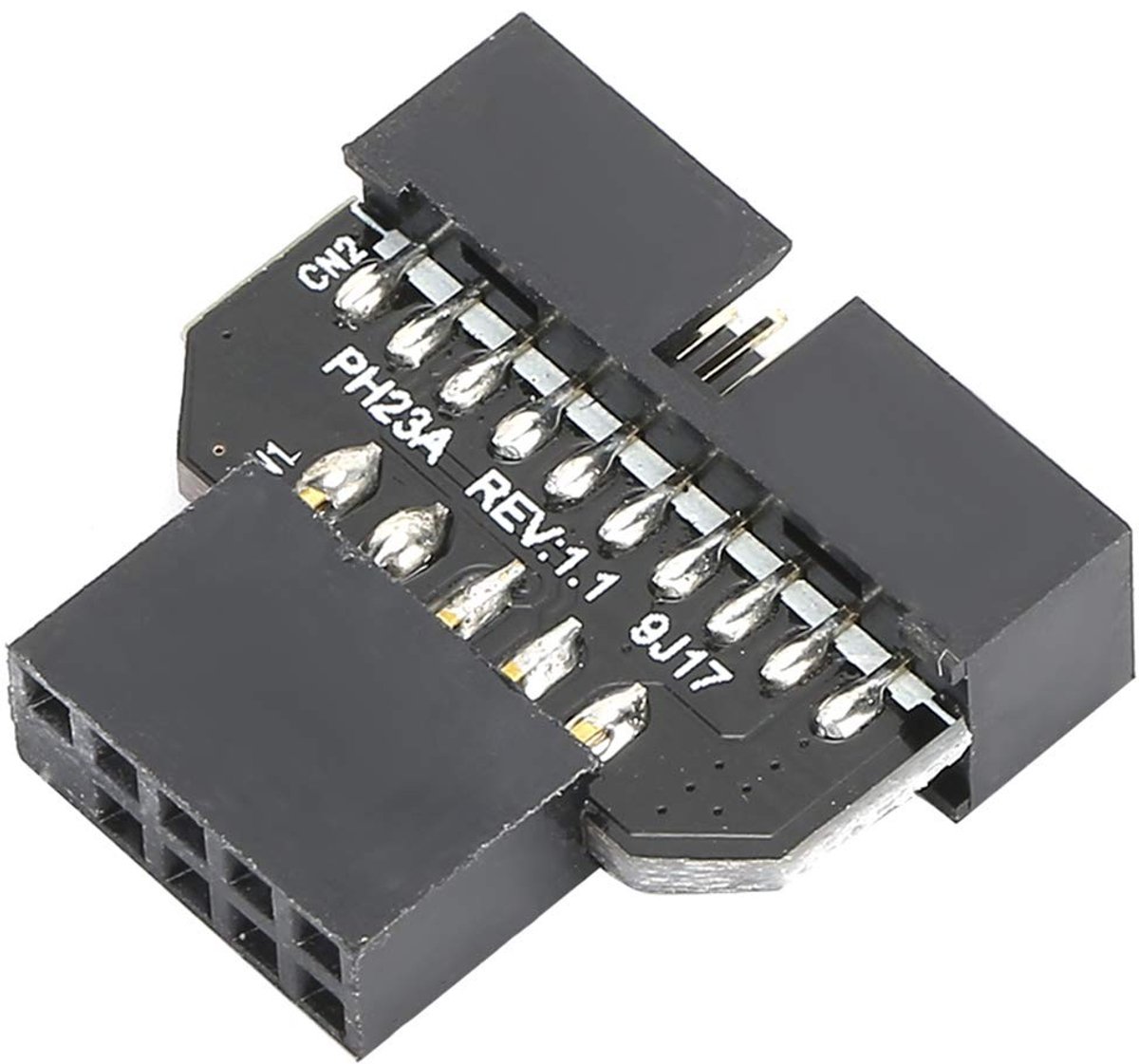 Allecto - Adapter - USB 2.0 naar USB 3.0 - Handig en lichtgewicht - PH23A - Ideaal voor laptops en moederborden - Plug-in connector