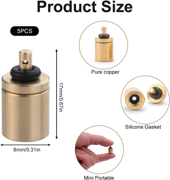 Navuladapter voor gasflessen, gasvuladapter, gasflesadapter voor campingkoker, adapter voor inflatorcontainers, gasadapter voor schroefventiel,Gemakkelijk En Snelle Gas Refill Adapters — afbeelding 5