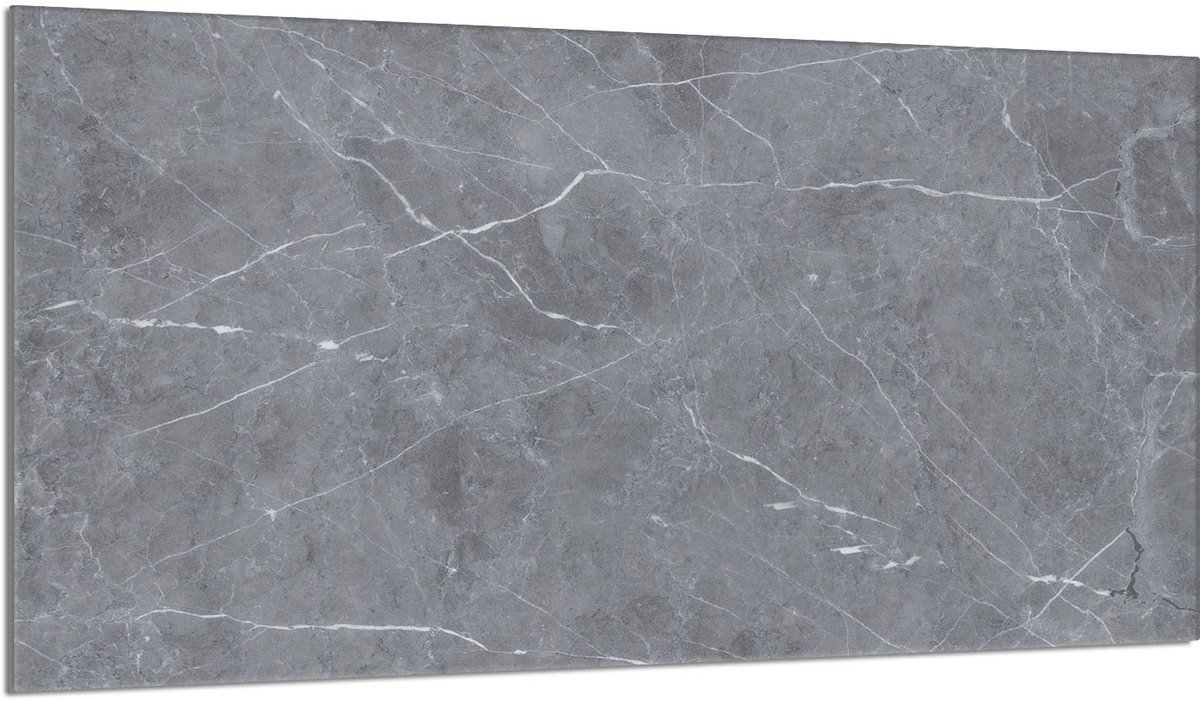 TMK ArtDeko Serie - Beschermplaat - 90x52 cm - Marmer - Gehard Glas