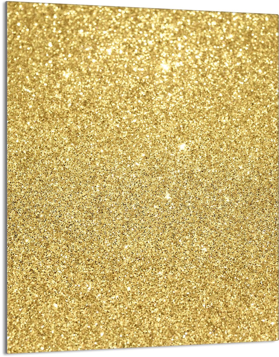 TMK ArtDeko Serie - Glazen Snijplank - 40x52 cm - Gouden Kleur - Veilig - Multifunctioneel