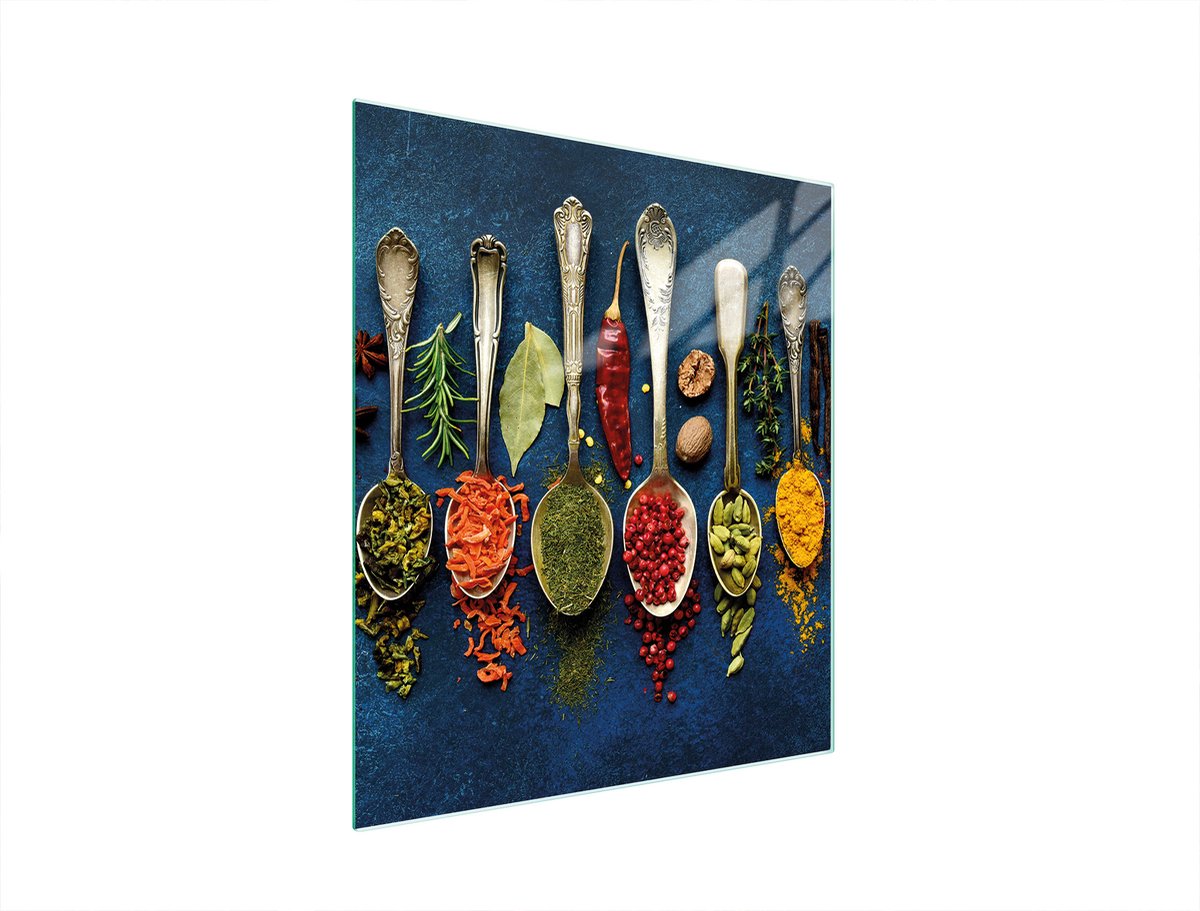 TMK ArtDeko Serie - Snijplank Glas - 45x52 cm - Keukenbeschermer - Hartglas