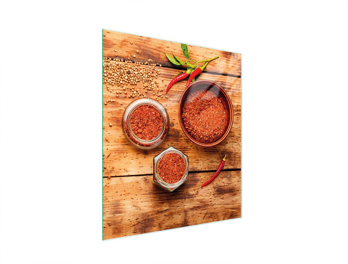TMK ArtDeko Chilli - Snijplank - Glas - 45x52 cm
