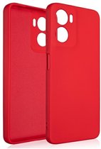 Beline Silicone Serie - Mobiele Telefoonhoes - Rood - Luxe, Zijdeachtige Aanraking - Geschikt voor Moto G05