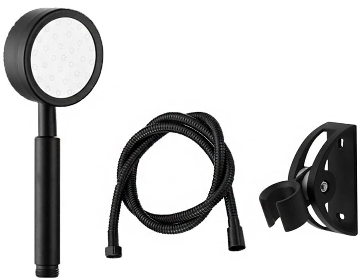 Allecto - Handdouche Set - Hoge Druk - Waterbesparend - Zwart - Douchekop - 1.5m Slang - G