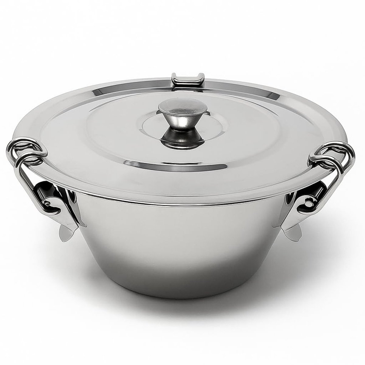 Puddingvorm - Roestvrij Staal met Deksel en Sluiting - 20 cm