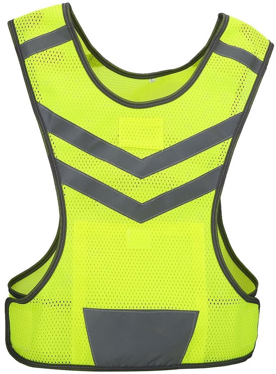 Allecto - Reflecterend veiligheidsvest - Fietsveiligheid - Ademend en ultralicht - Instelbaar veiligheidshesje - Geschikt voor hardlopen en buitens...