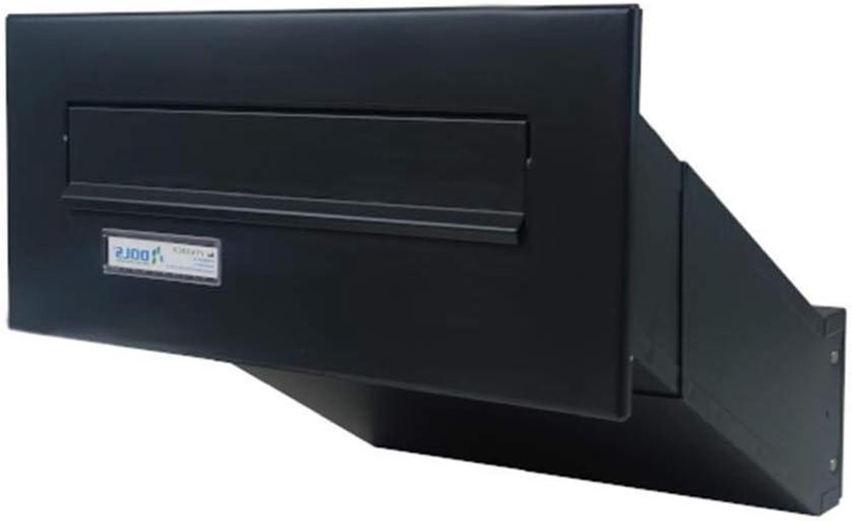Muurdoorworp brievenbus - Brievenbus doorvoer - Post veilig ontvangen - Variabele diepte 35-50 cm - 160 x 350 mm front