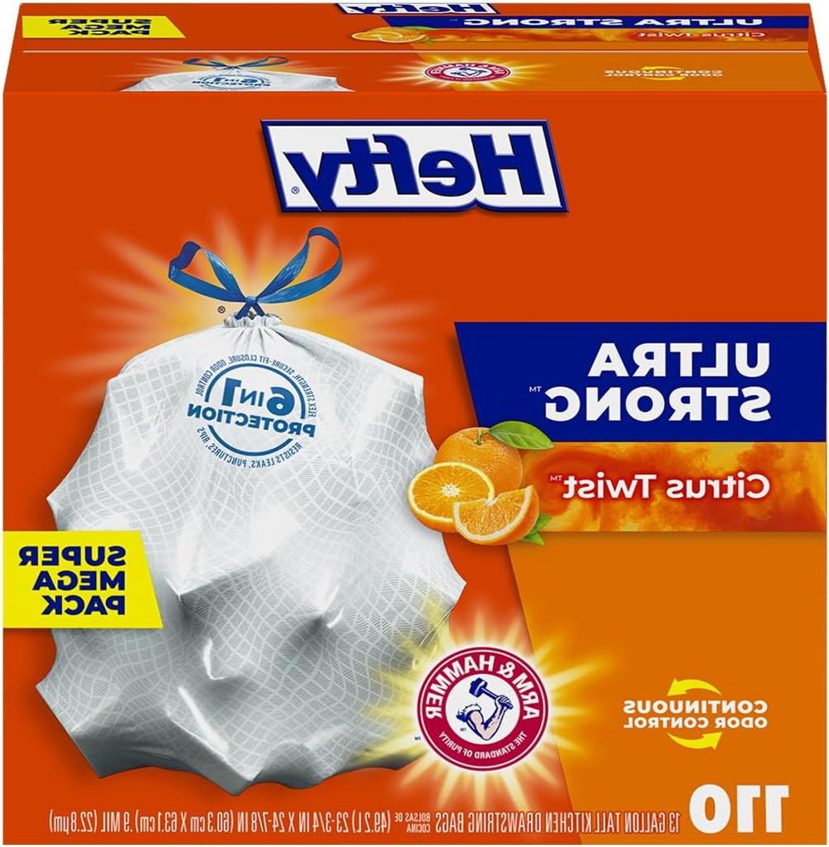 Keuken Vuilniszakken - Afvalzakken Huisvuil - Huishoudelijk Afval Beheren - Geurneutraliserende Technologie - 13 Gallon - Wit