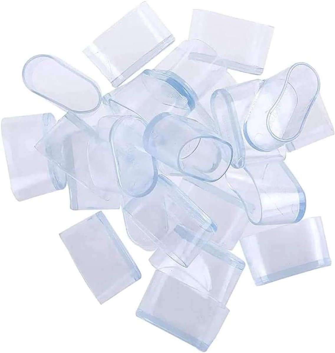 Rubberen Meubeldopjes - Stoelpootbeschermers Vloerbeschermers - Vloeren Beschermen - Anti-kras en Geluiddempend - 20 x 40 mm - Zwart