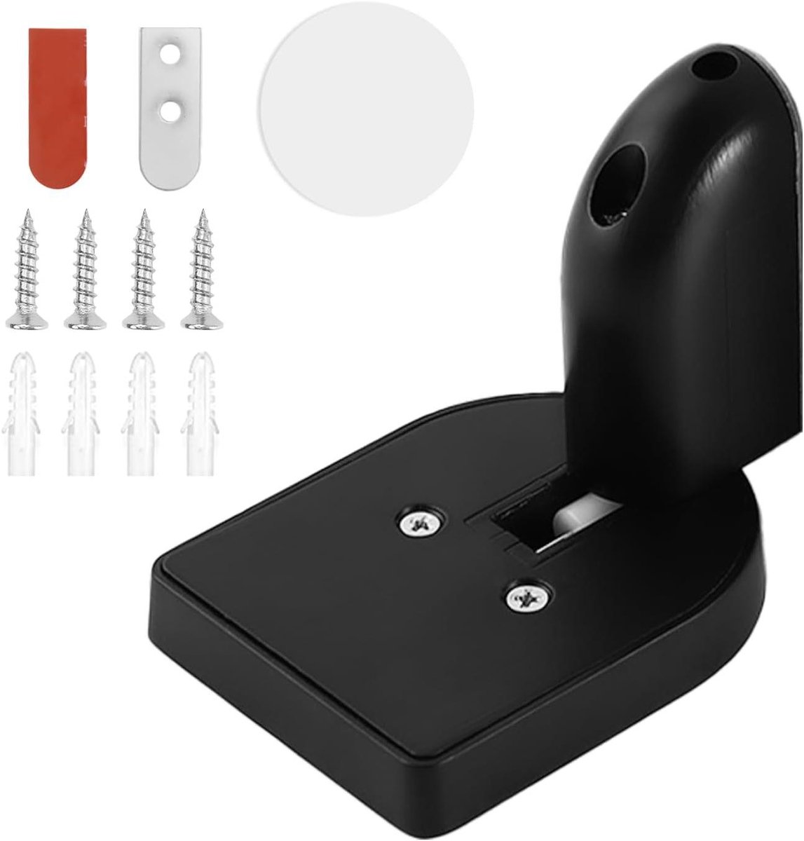 Deurstopper Vloer - Deurhouder Deurvastzetter - Deuren Open Houden - Zinklegering Robuust - Verstelbaar 5-25mm - Zwart