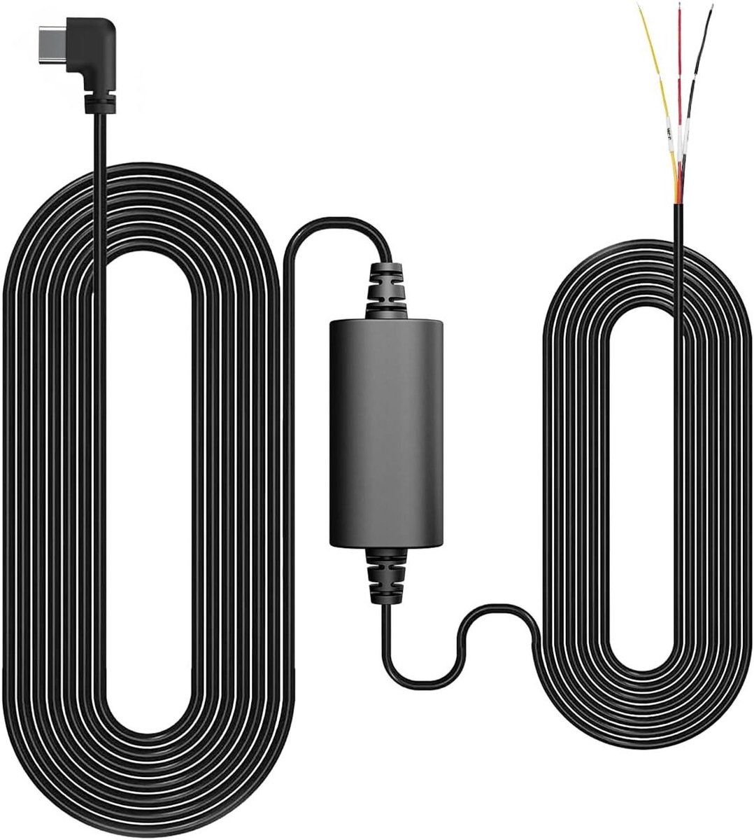Dashcam Hardwire Kit - Stroomkabel Set - Auto Stroomvoorziening - Permanente Installatie - 17 x 3 x 6 cm - Zwart