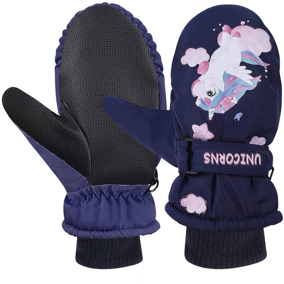 SPHProducts - Skihandschoenen voor kinderen - Waterdichte winterhandschoenen - Warm en ademend - Marineblauw - Kinderhandschoenen voor skiën - Outdoor-...
