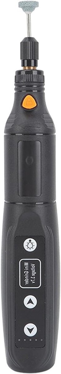 Draadloze Mini Schuurmachine met 5 Snelheden, Oplaadbare LED Verlichting en 24 Accessoires voor Schuren, Boren en Polijsten