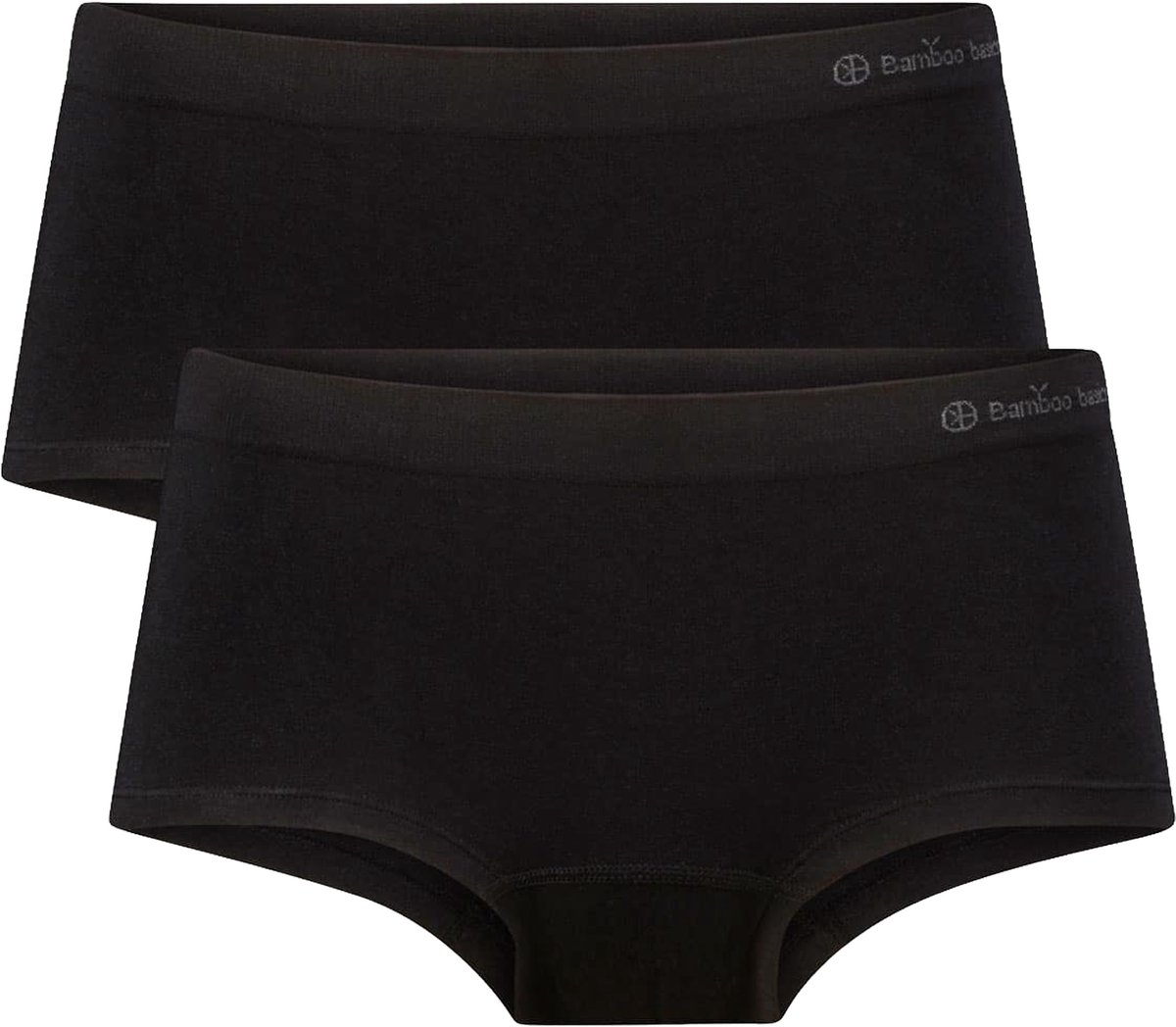 Bamboo Basics Zwarte Naadloze Hipster Sophie - 2-pack - Maat XL - Bamboe Ondergoed Dames - Naadloos Ondergoed Dames