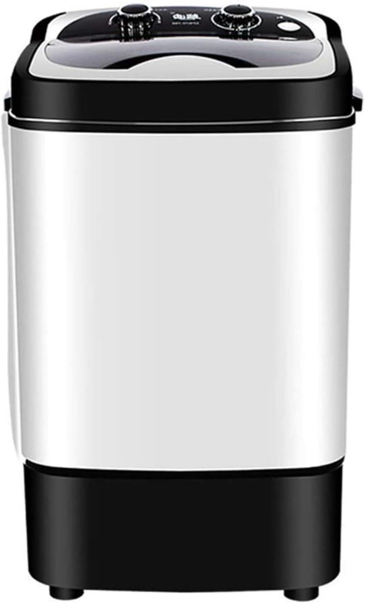 Draagbare Wasmachine - Mini Wasmachine - Snel Wassen - 2-In-1 Functionaliteit - 2 KG Capaciteit - Zwart